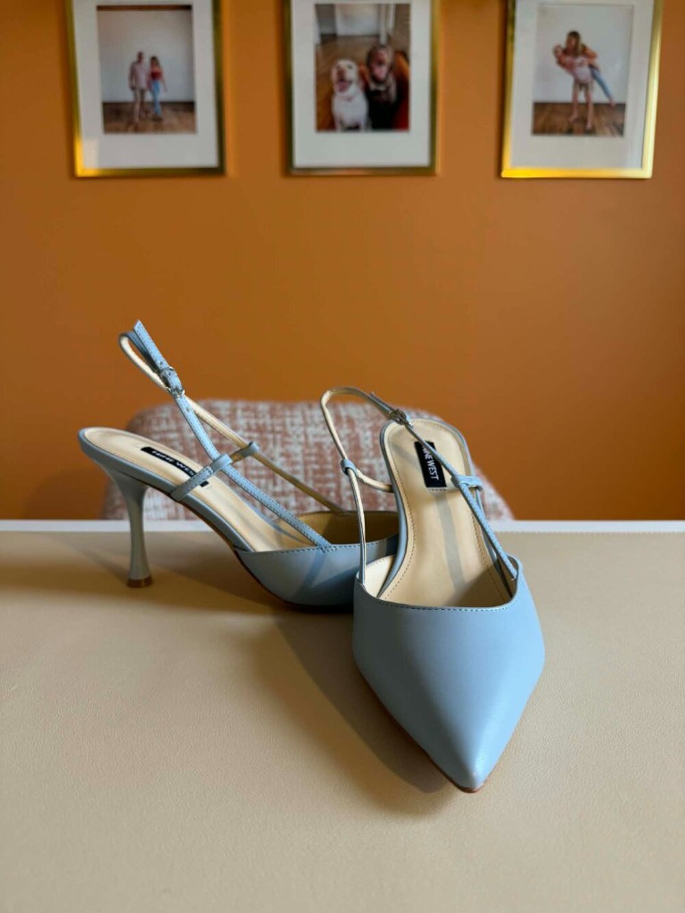 Steve Madden Baby Blue Slingback Heels Size 9